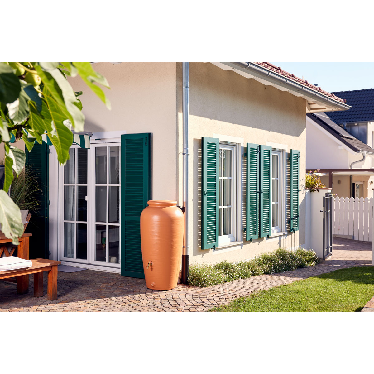 Garantia  Regentonne Amphore 240 Liter terrakotta Bild 5