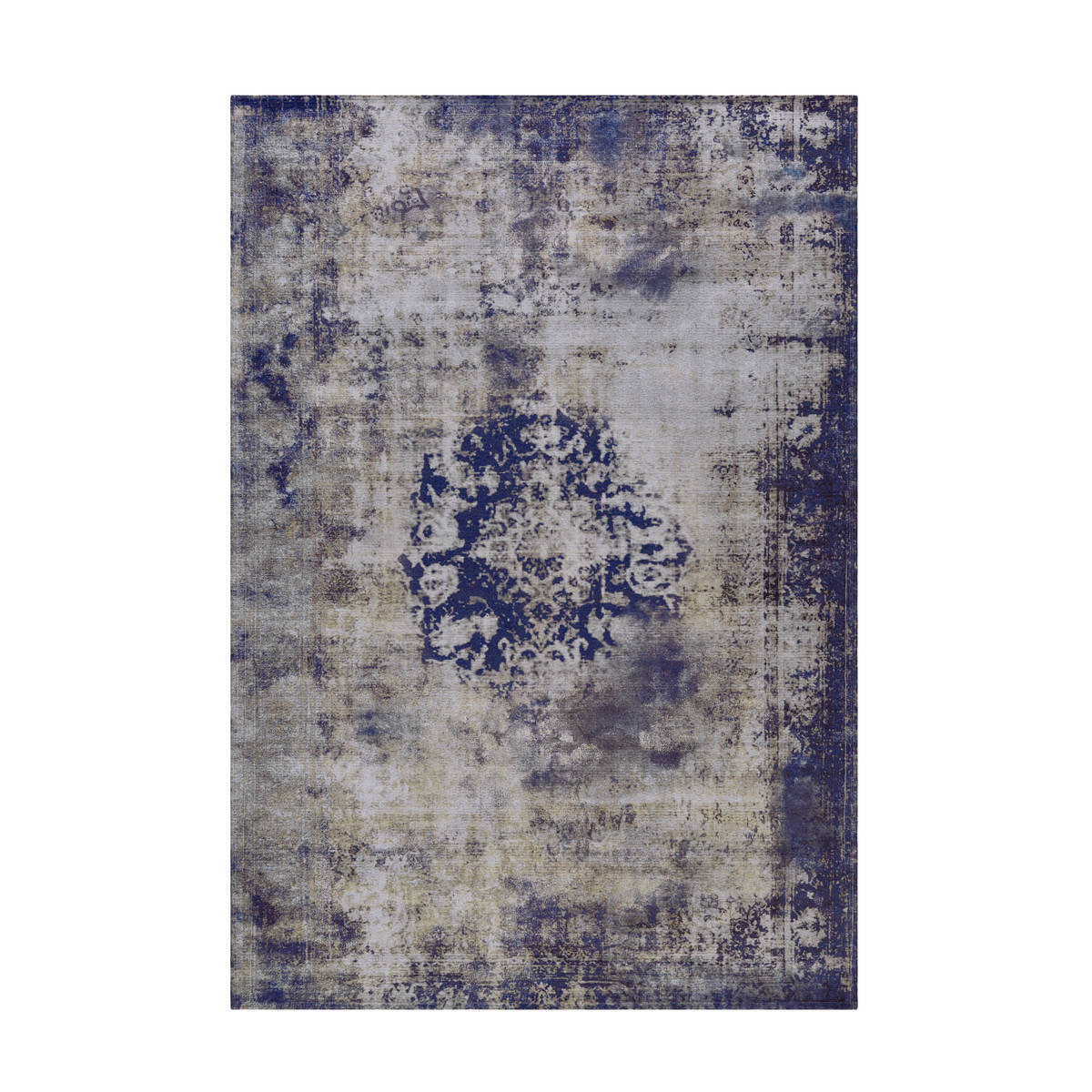 Kurzflorteppich Vintage 8403 blau