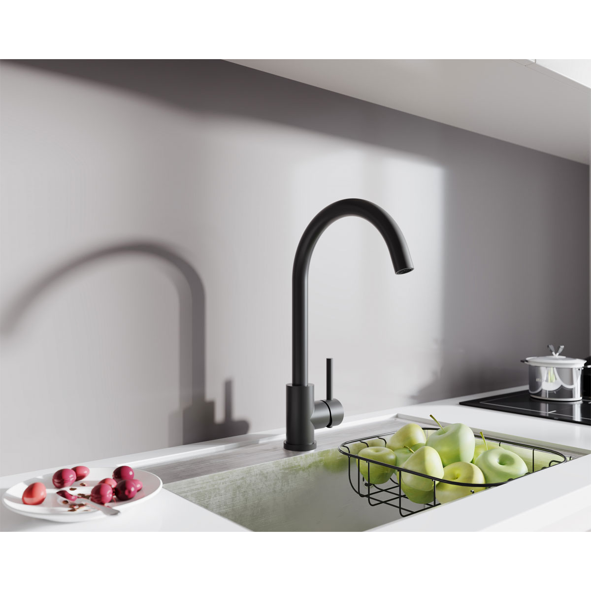 Valblue Spültischarmatur Como matt schwarz Bild 2