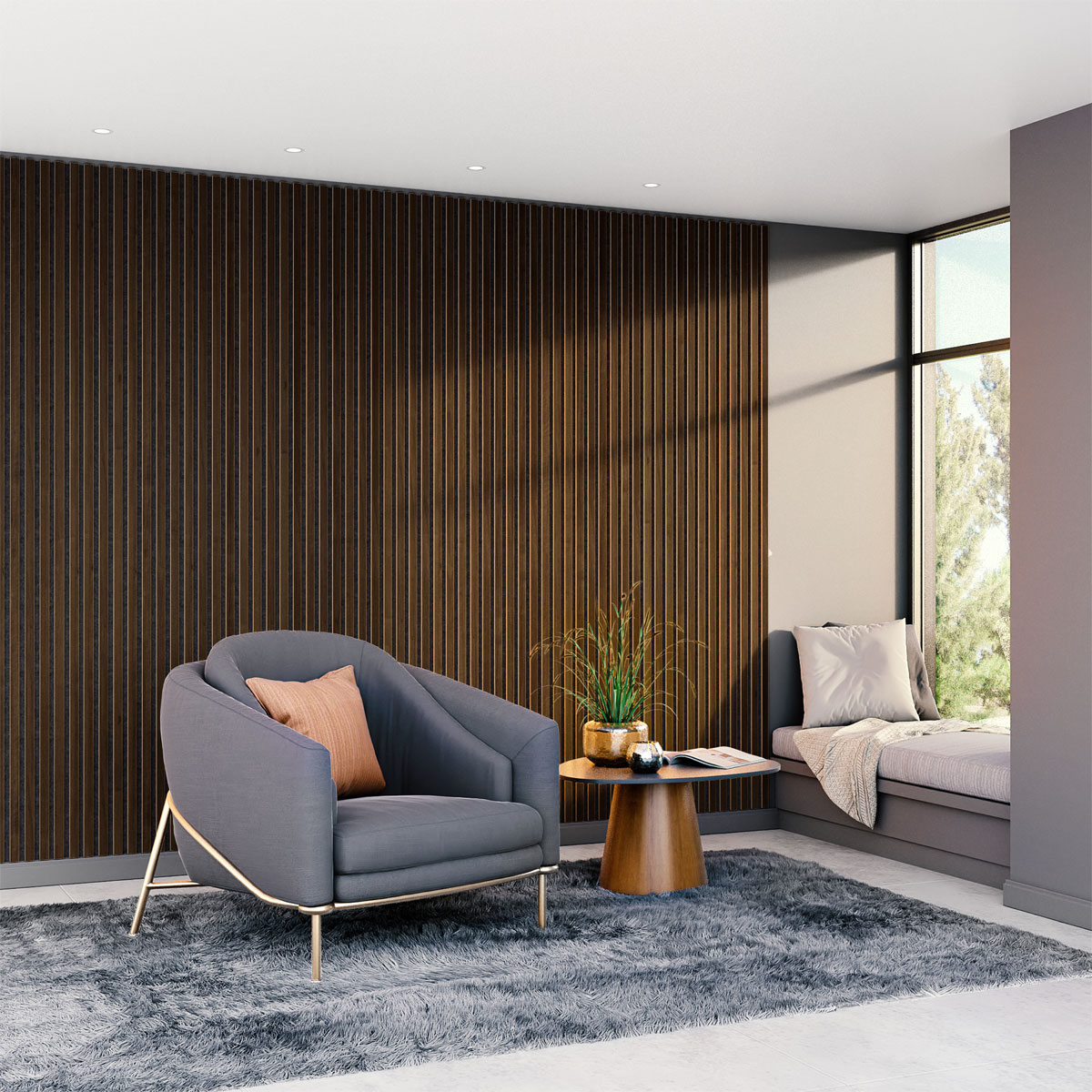 Specht Akustikpaneel Deluxe Eiche grau 250 x 30 cm Bild 3