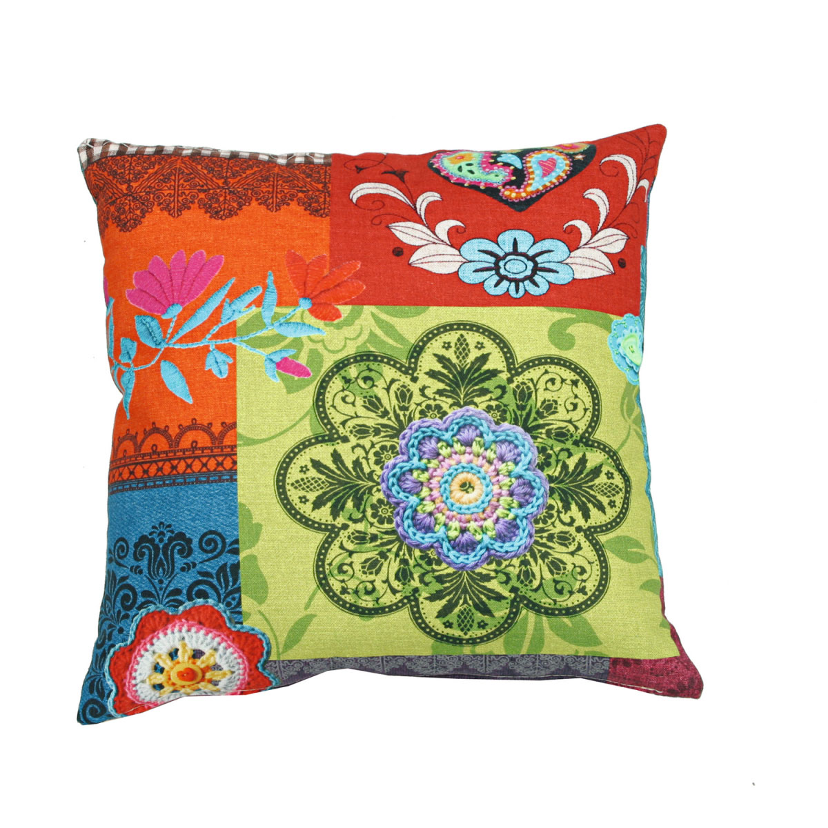 GO-DE Zierkissen Dana 48 x 48 cm Patchwork