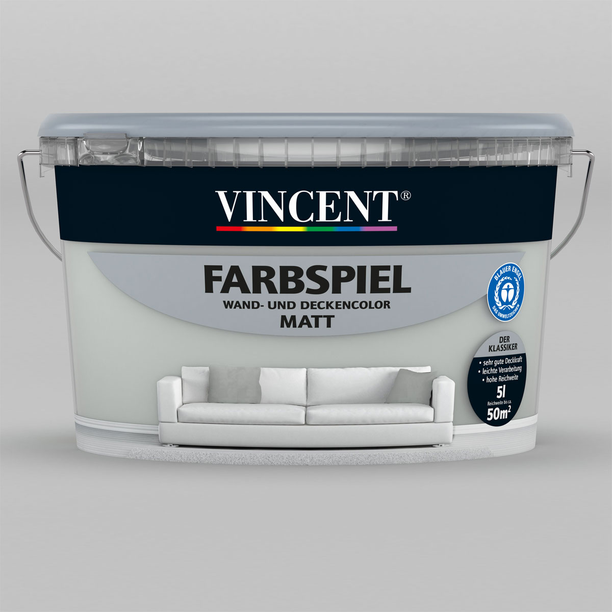 Vincent Farbspiel Stein matt 5 L