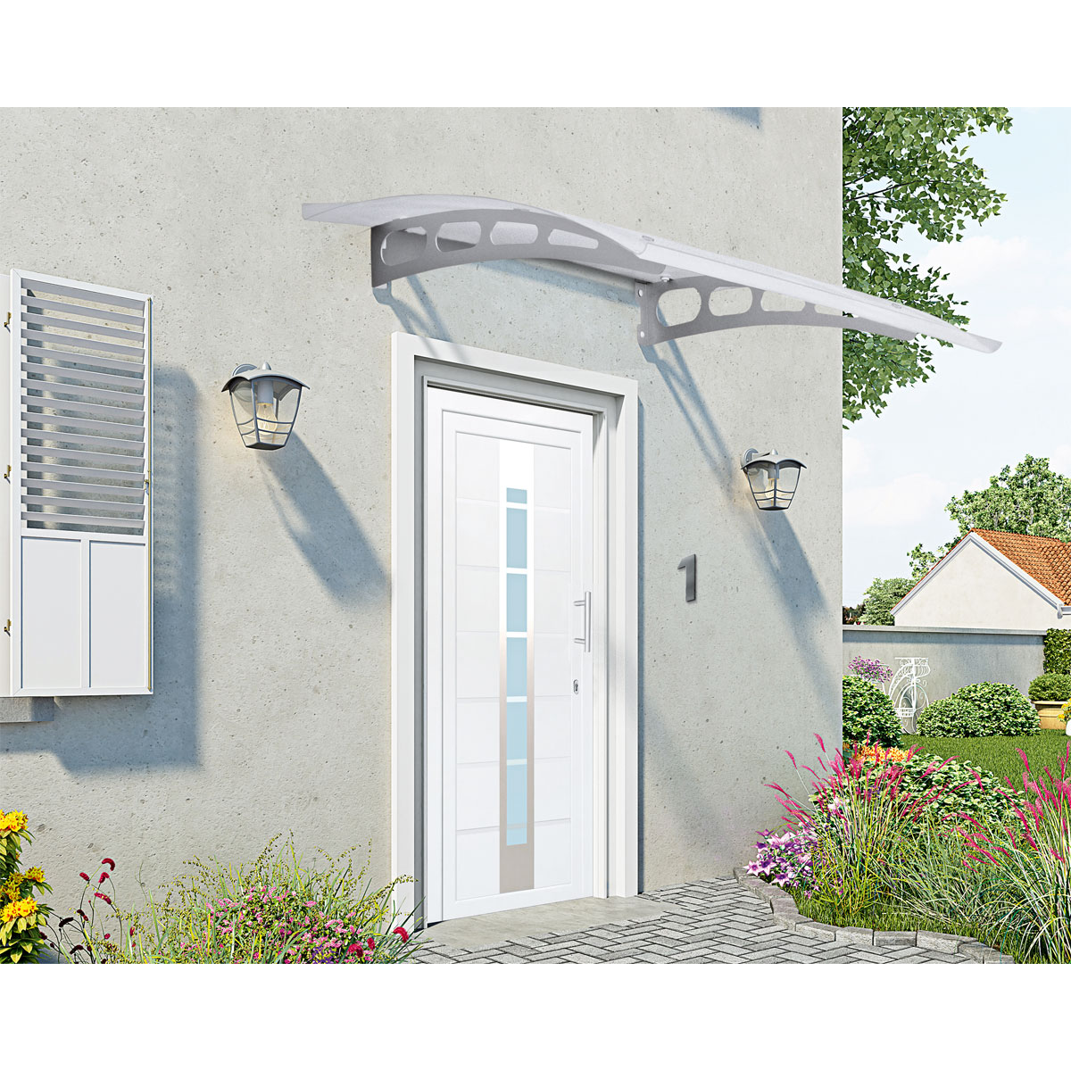 Alpertec Edelstahl-Hausnummer 2 satiniert Bild 2