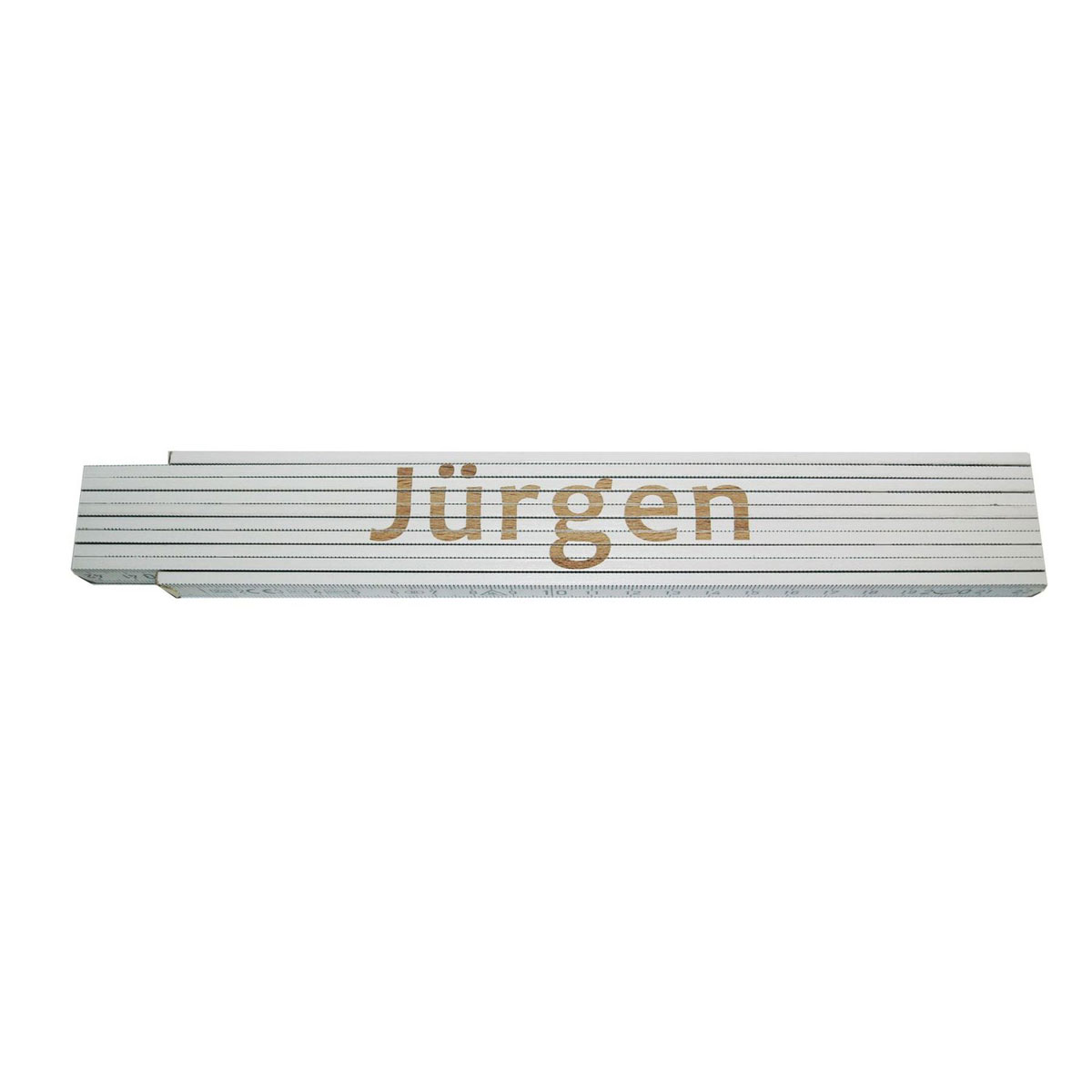 Meterstab „Jürgen“, 2m, weiß