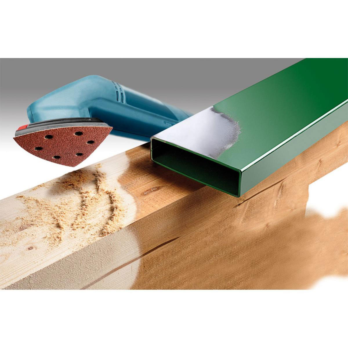 kwb  Schleifdreiecke Quick Stick Holz und Metall 105 mm K40 Bild 3