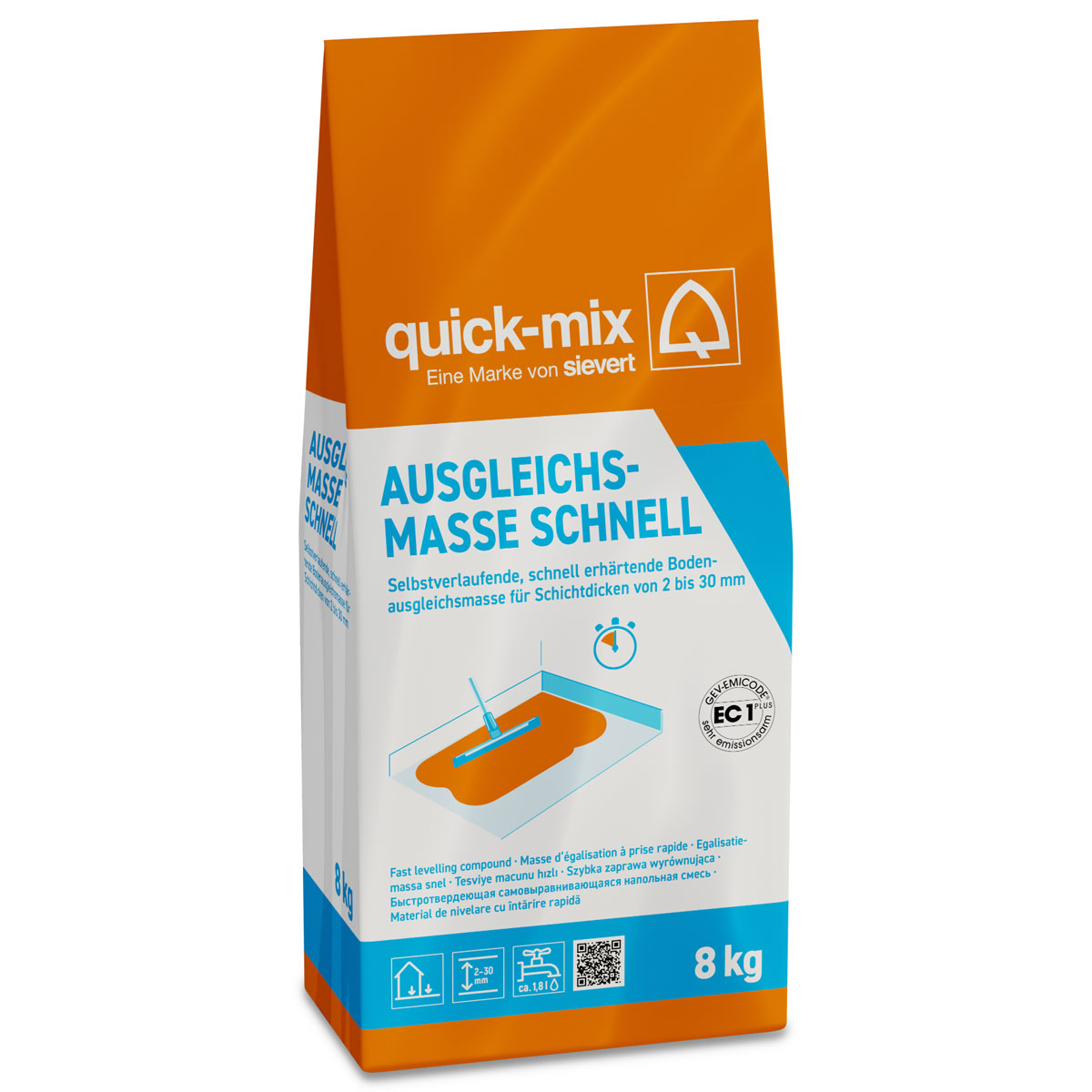 quick-mix Ausgleichsmasse Sicher und Plan schnell 8 kg quick-mix Ausgleichsmasse Sicher und Plan schnell 8 kg