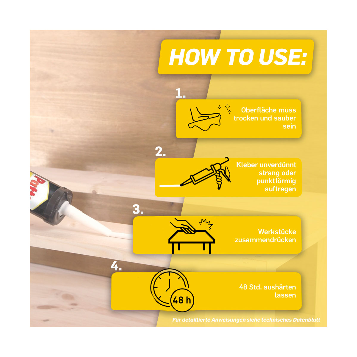 Pattex Montagekleber Kleben statt Bohren 400 g Bild 3