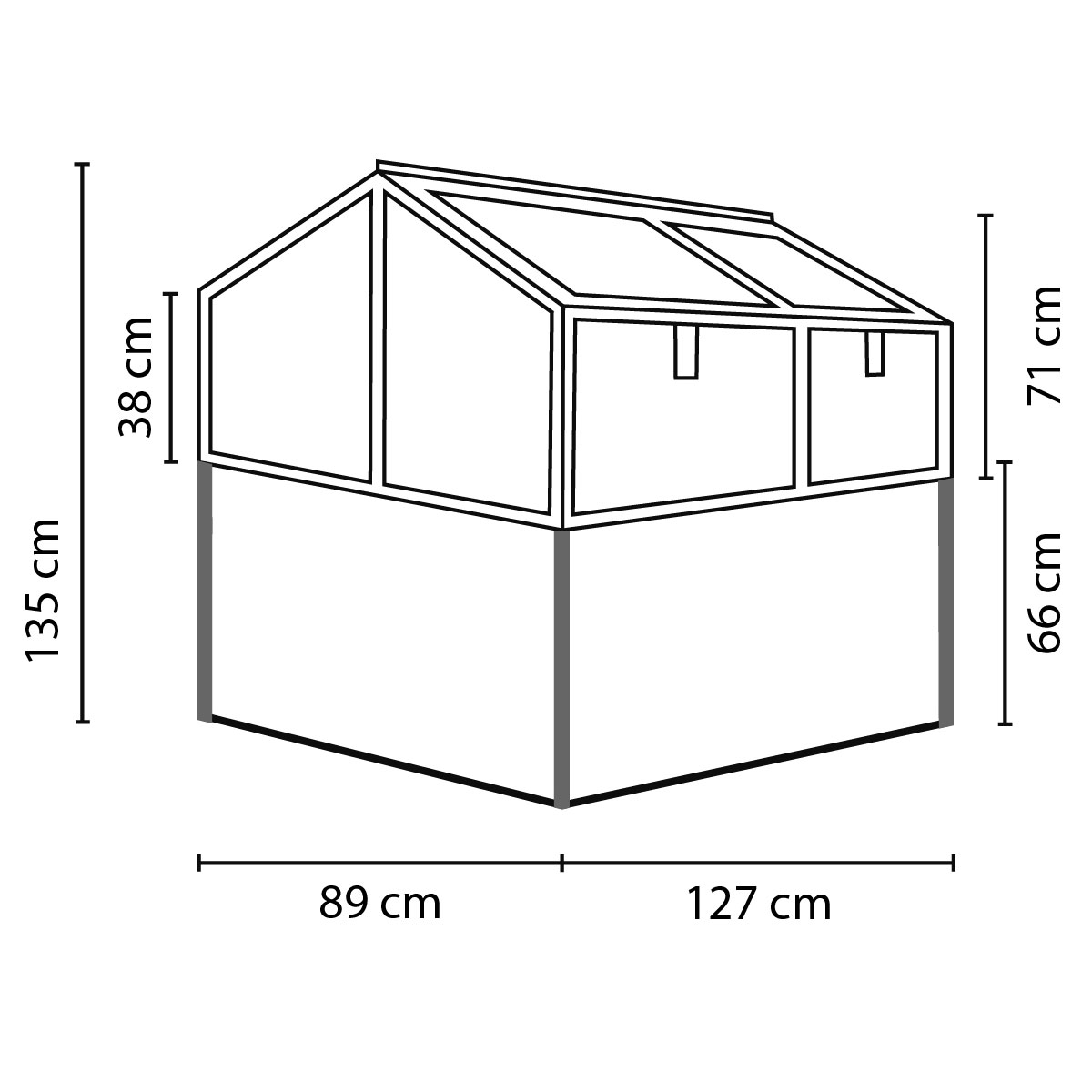 Vitavia  Frühbeet Zola ESG alu Bild 7