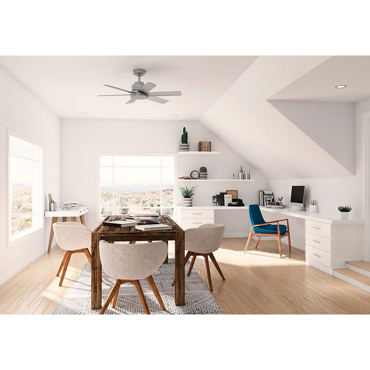 Hunter Fan Hunter Deckenenventilator Kennicott 112 cm mattes silber Bild 2