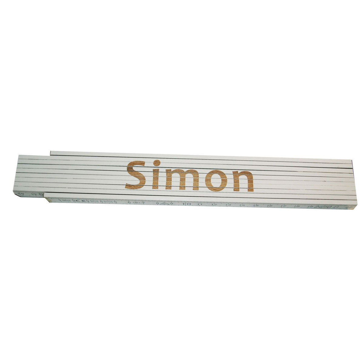 Meterstab „Simon“, 2m, weiß