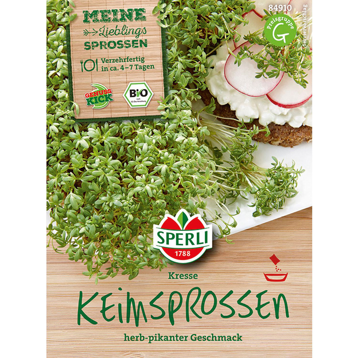 Bio-Keimsprossen Kresse