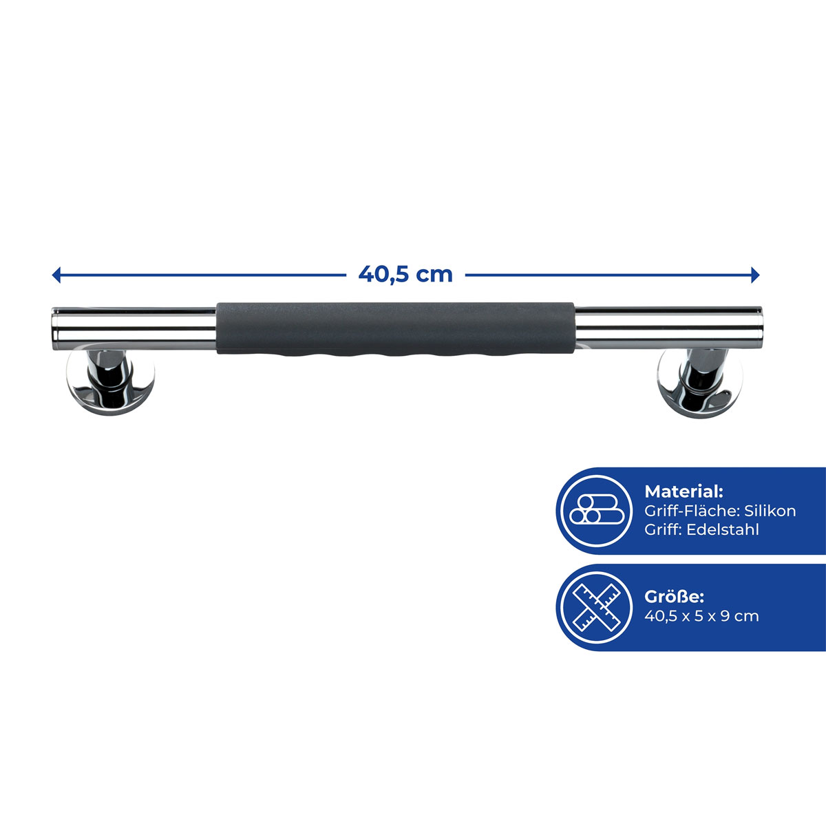 Wenko  Edelstahl Wandhaltegriff Secura 40,5 cm Bild 9