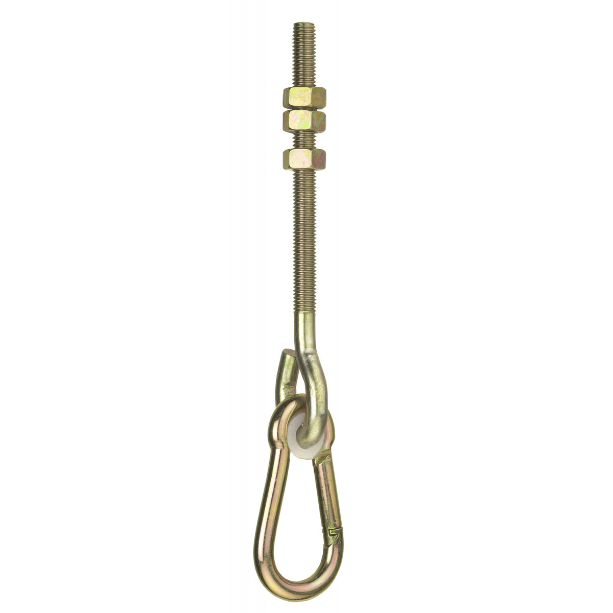 Metrax Schaukelhaken Karabinerhaken silber M12 x 140 Bild 2