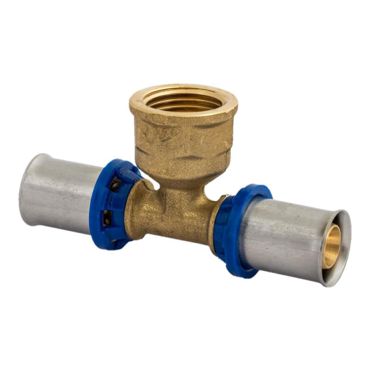 Kirchhoff T-Übergangsstück Pressfitting für Mehrschicht-Verbundrohr 16 mmx1/2IG Bild 1