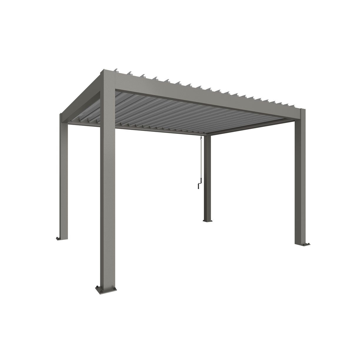 Biohort Pergola Gr. 4 x 3 quarzgrau/silber-metallic