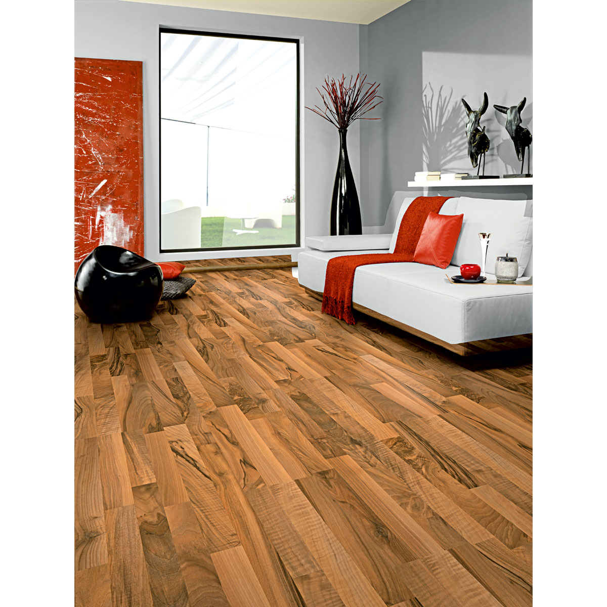 Basic Laminatboden Nussbaum 137,6 x 19,3 cm Bild 4