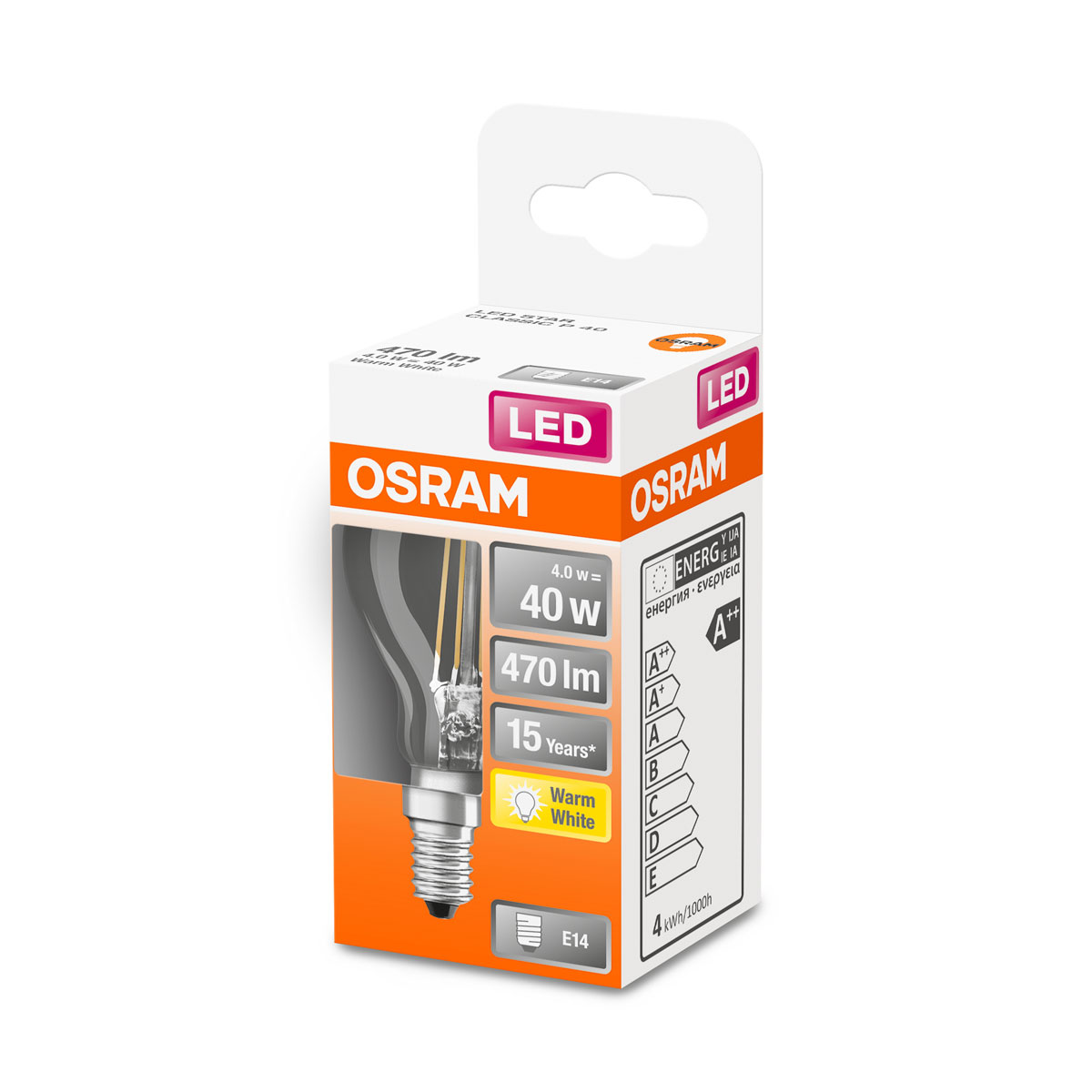 Osram LED-Leuchtmittel E14 40W klar Bild 2