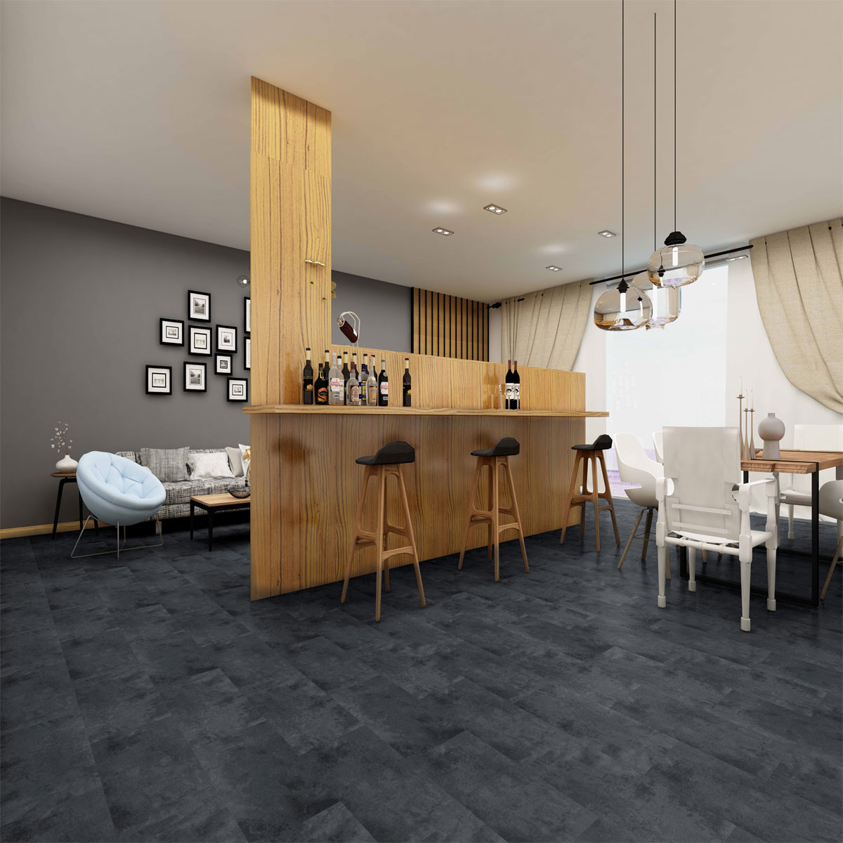 Specht  SPC Vinylboden Classic anthrazit Bild 5