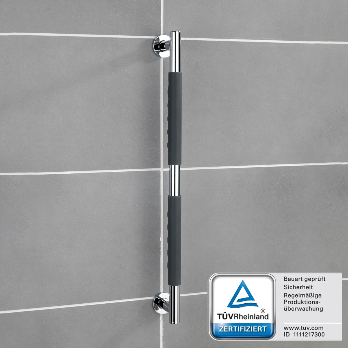 Wenko  Edelstahl Wandhaltegriff Secura 65,5 cm Bild 7