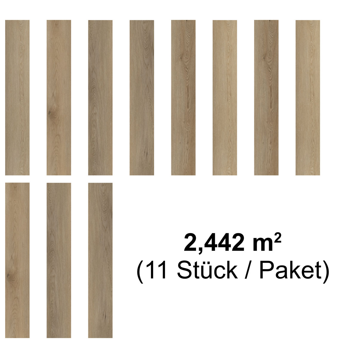 Specht Vinylboden  Vinyl SPC Classic Eiche Alberta 1220 x 182 x 3,8 mm Bild 6