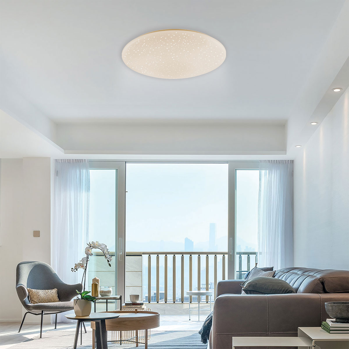 Basic LED-Deckenleuchte Kiara weiß 10 x 50 cm Bild 4