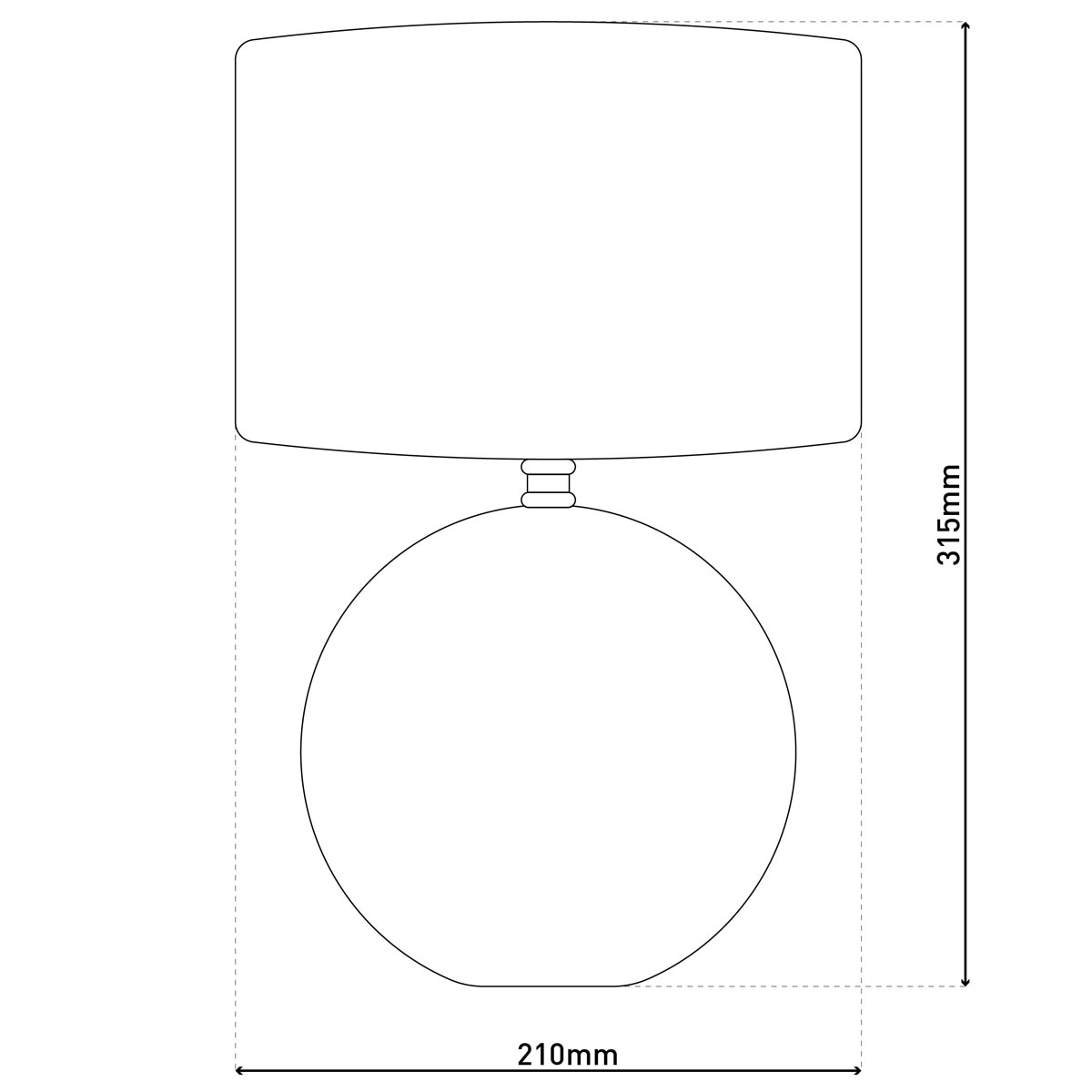 näve  Tischleuchte Woody Keramik Bild 9