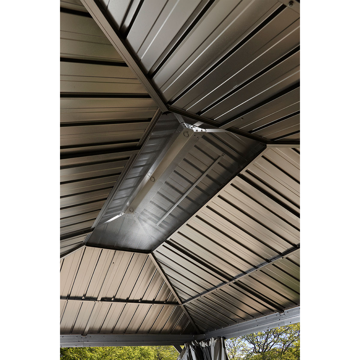 Sojag Pavillon Messina 1216 inkl. Moskitonetz 363x483x307,1cm Anthrazit Bild 5