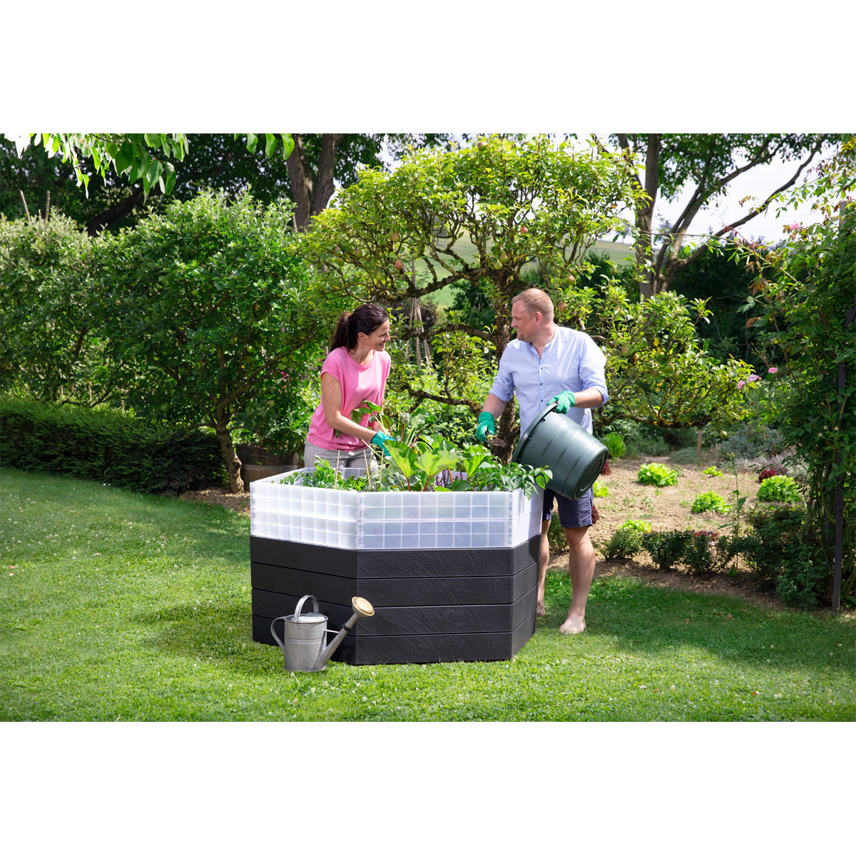 Garantia Hochbeet ERGO Turbo XL 75 Stone inkl FLORA Bild 5