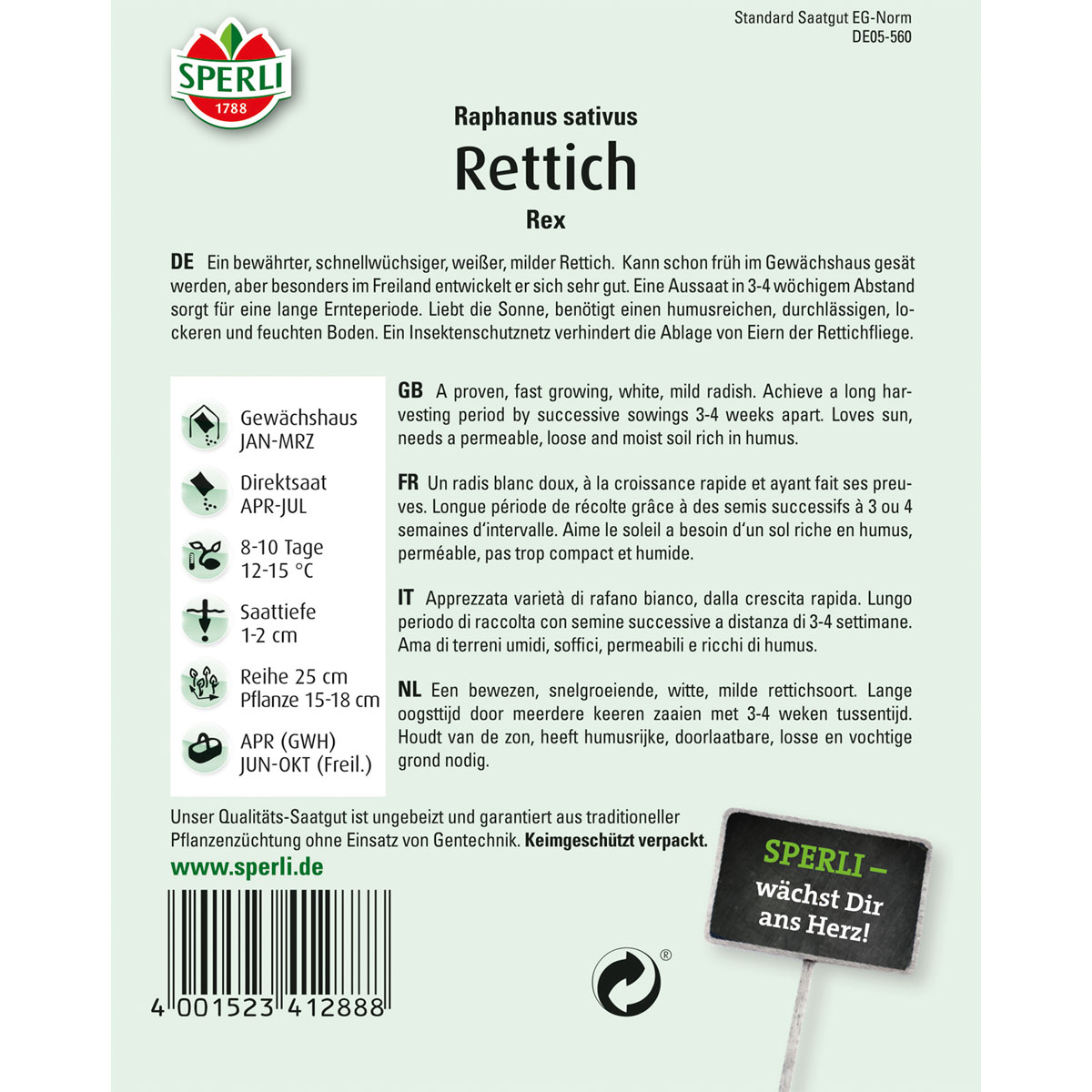 Sperli Rettich Rex Bild 2