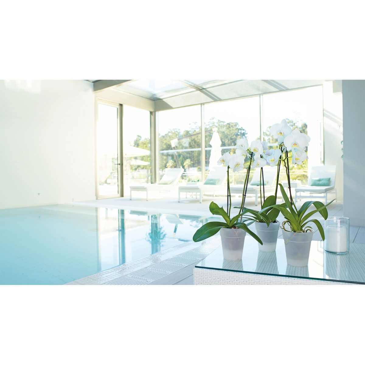 Orchideentopf Capri Orchid Pot 12,5 cm weiß Bild 2