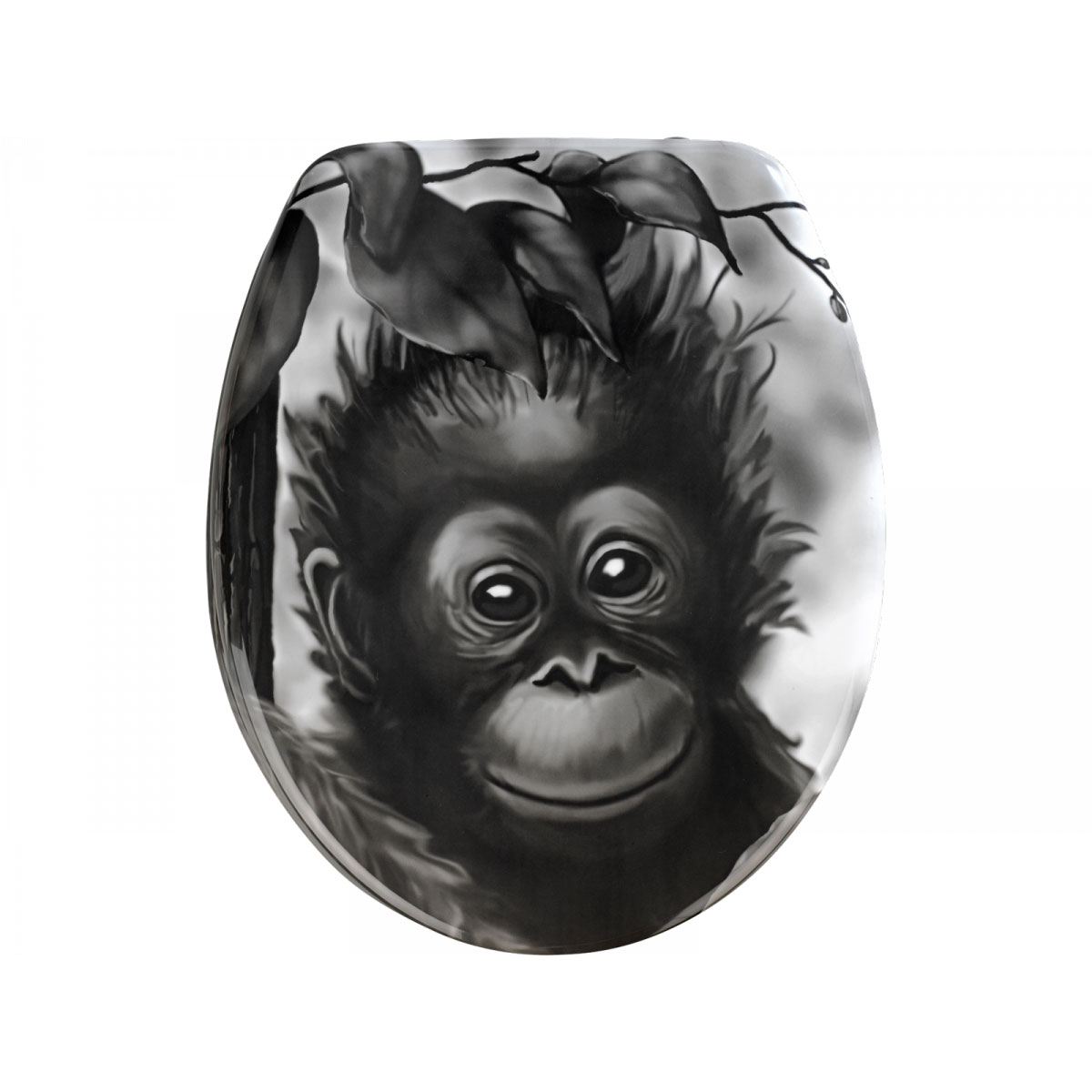 Wenko WC-Sitz Affe antibakteriell Bild 1