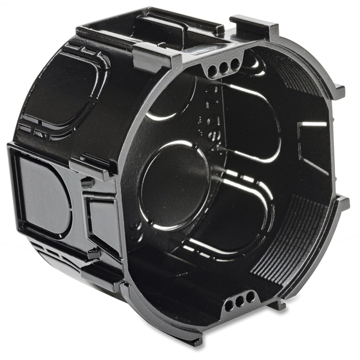 Schalterdose schwarz 1-fach