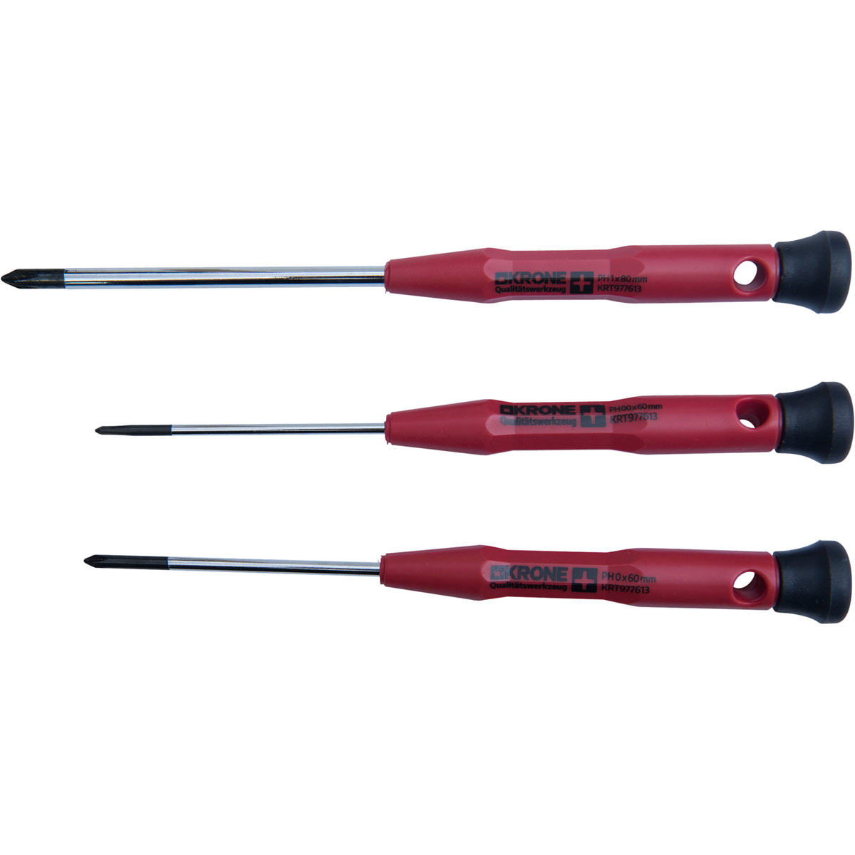 Krone Feinmechaniker-Schraubendreher-Satz PH0 3-teilig