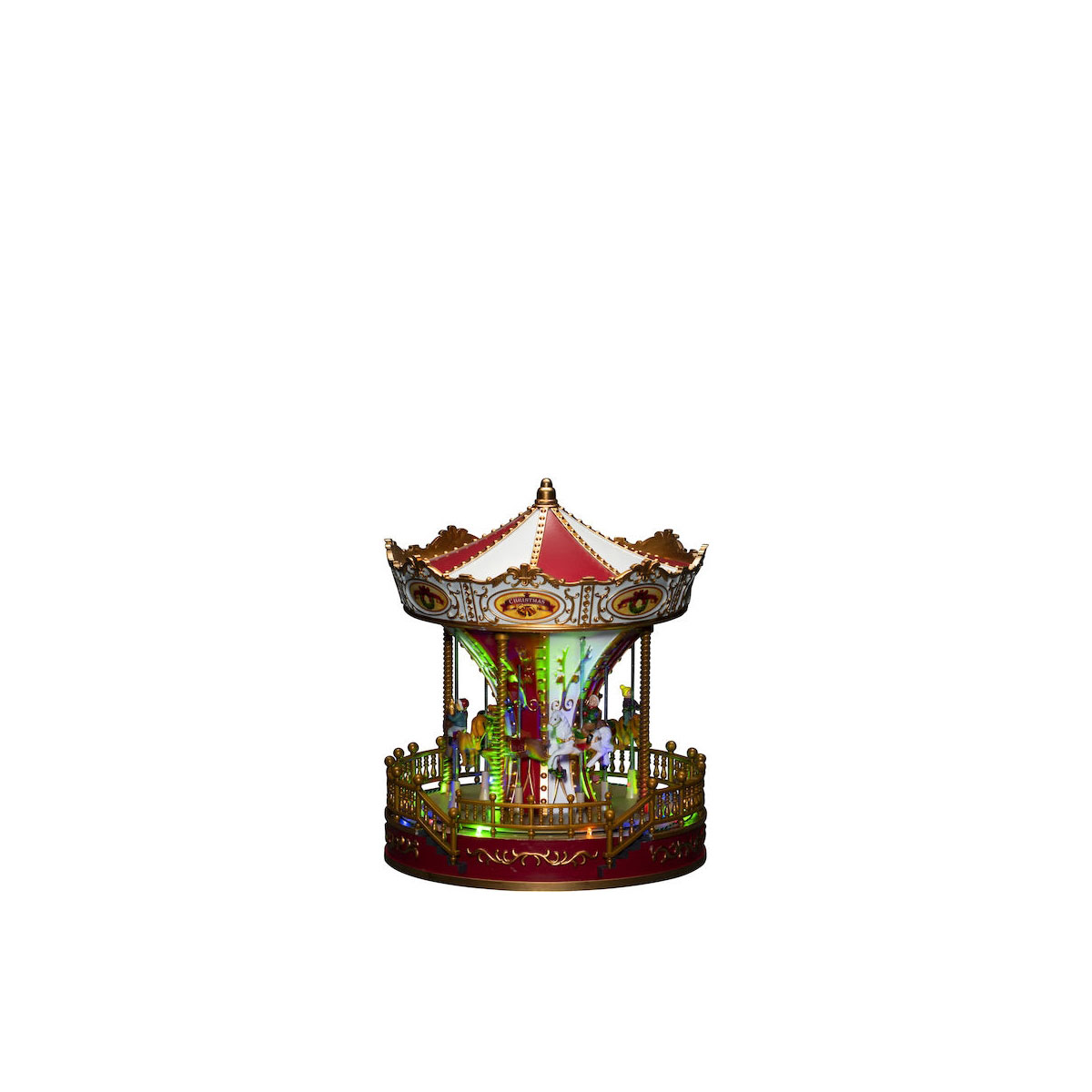 LED Szenerie Karussel 16DiodenMusik 3x AA u. USB