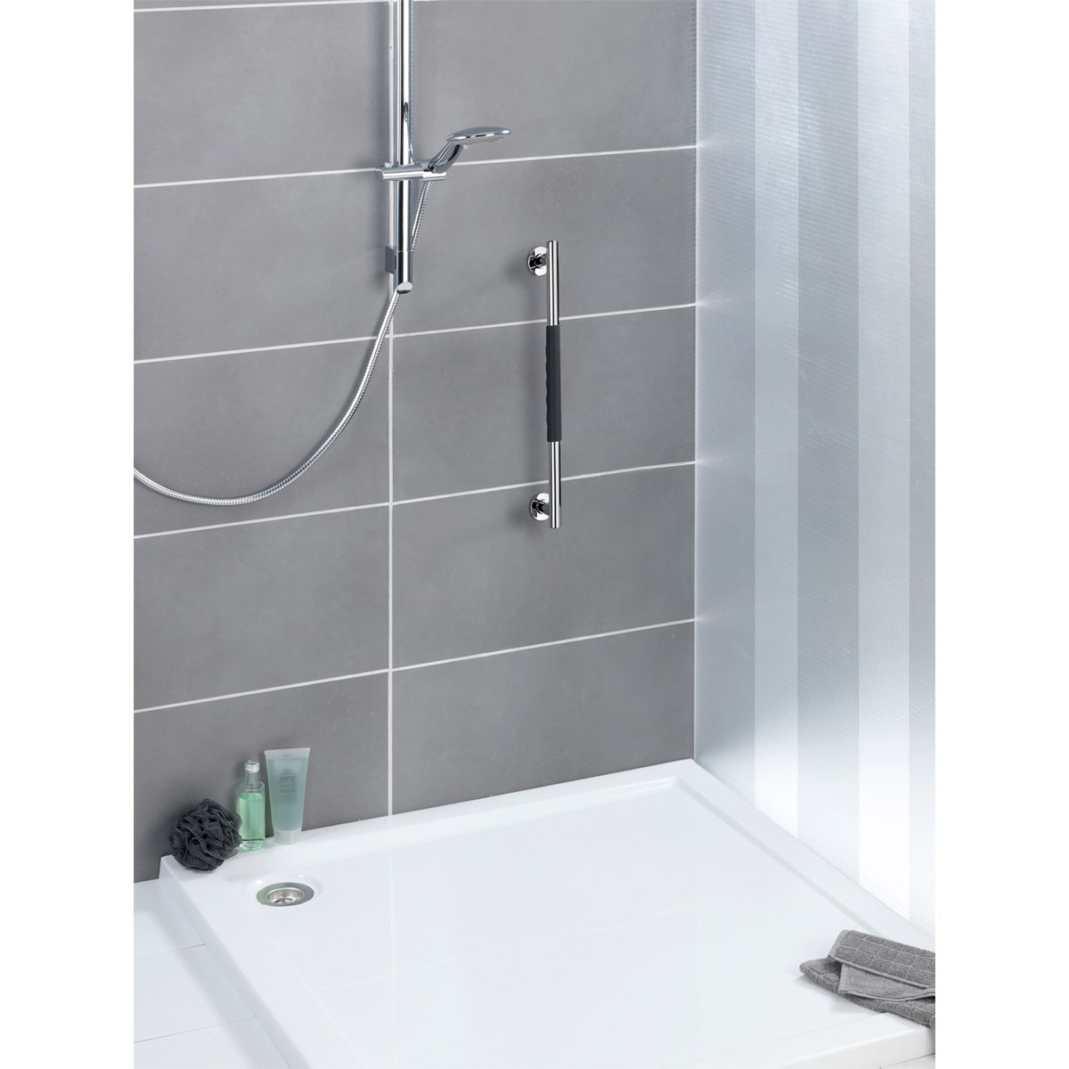 Wenko  Edelstahl Wandhaltegriff Secura 50,5 cm Bild 2