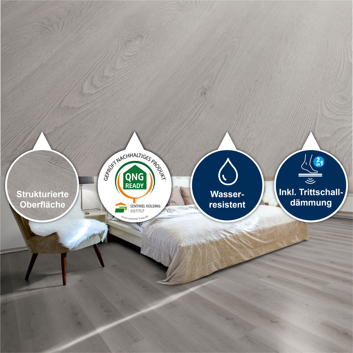 Strong SPC Designboden Bryce Canyon inkl. Trittschalldämmung 1220 x 230 x 4,8 mm Bild 6