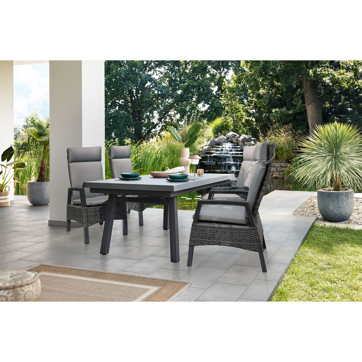 Haveson Gartentisch Taranto, ausziehbar200/260x100x76,5cm Bild 11