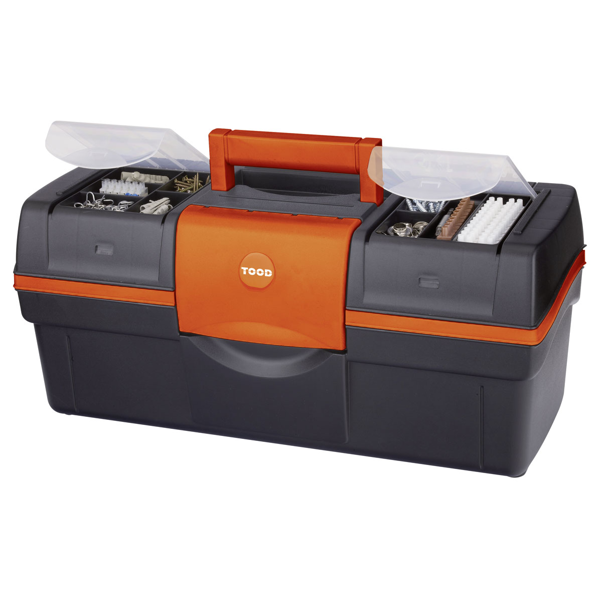 Tood Werkzeugkoffer Magnus Classic 22-33 Plus mit Sortierkästen schwarz-orange Bild 1