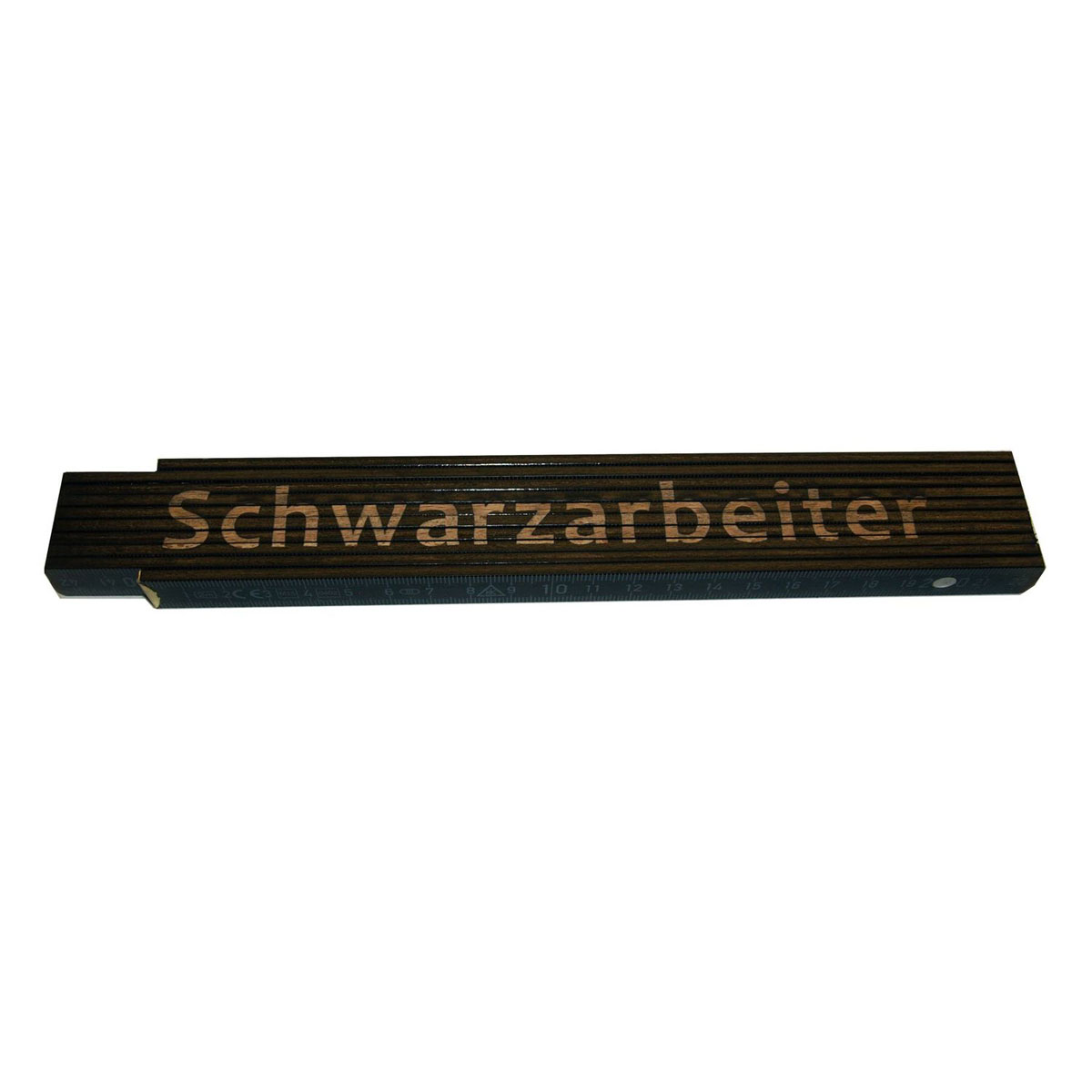 Meterstab Arbeiter 2m schwarz Meterstab Arbeiter 2m schwarz
