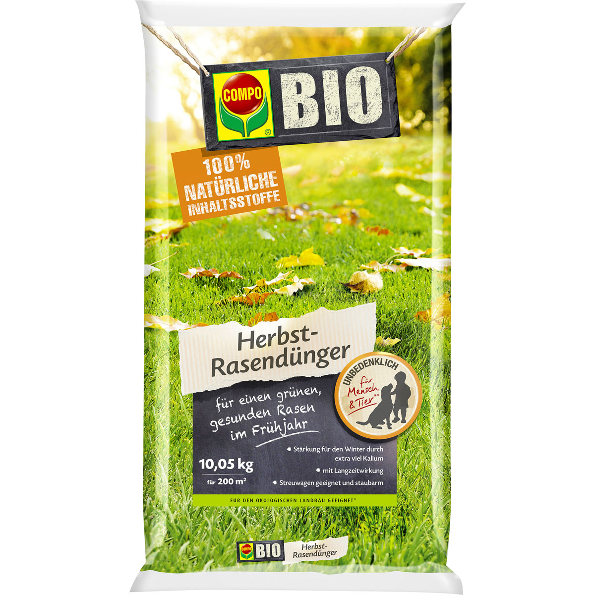 Compo BIO Herbst-Rasendünger 10,05 kg Bild 1