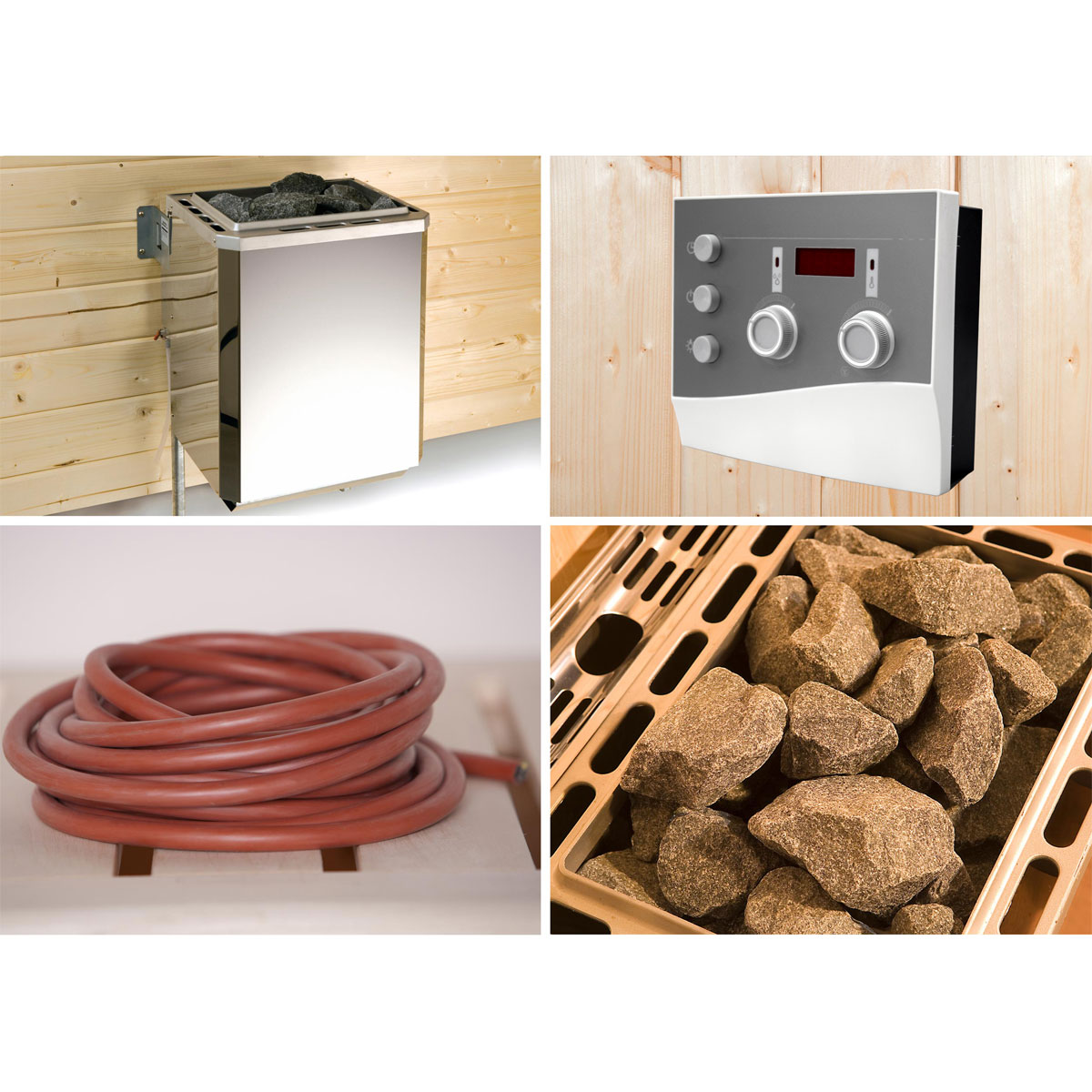 Weka  Premium Massivholz-Sauna Bergen Größe 3 Sparset 7,5 OS Bild 4