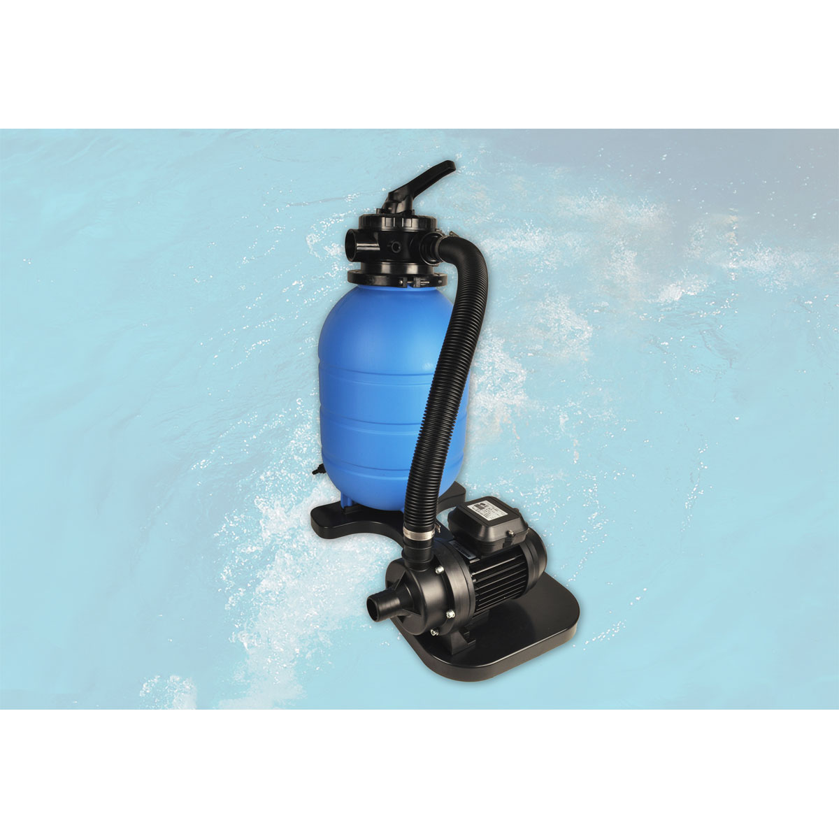 Weka Holzpool-Set 593 B inklusive Edelstahlleiter Vlies Innenfolie Sand-Filteranlage Bild 9