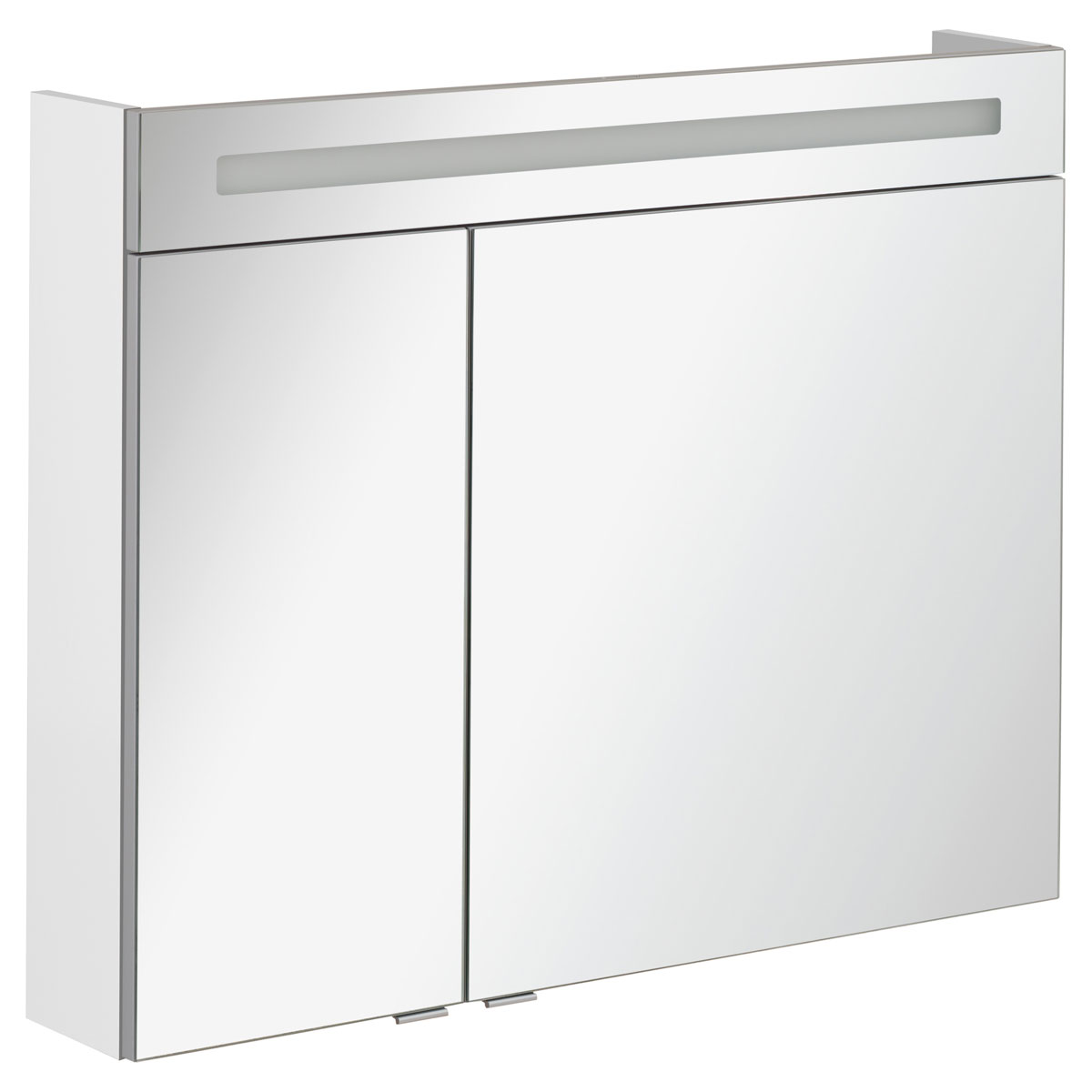Fackelmann LED-Spiegelschrank B.clever 90 x 71 x 16 cm weiß