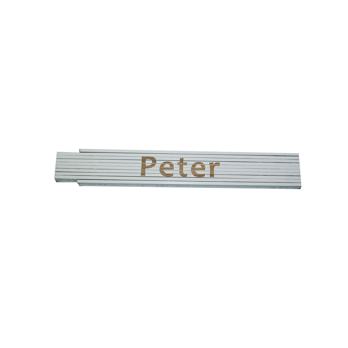 Meterstab „Peter“, 2m, weiß