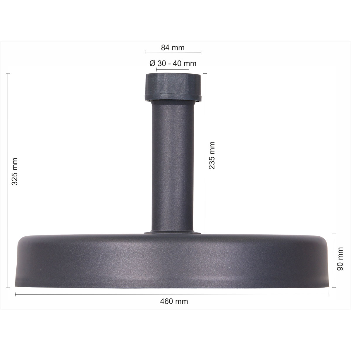 Schneider Schirme Beton-Schirmständer 30 kg anthrazit Bild 3