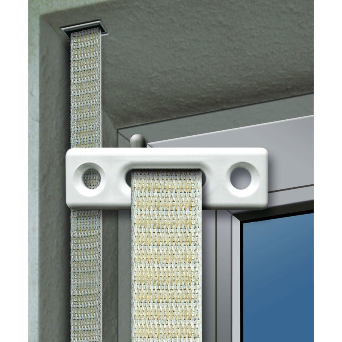 Schellenberg Gurtführung eckig für 14-23 mm Gurtband weiß Bild 3