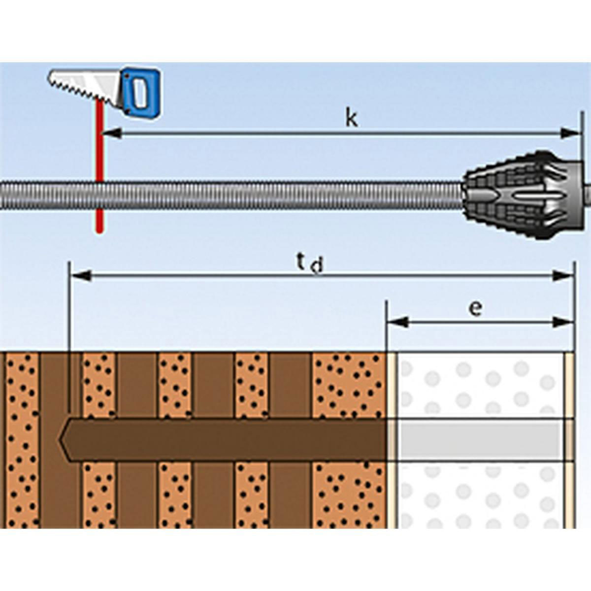 Fischer  Abstandsmontagesystem TherMax 12/110 mm M12 2 Stück Bild 4