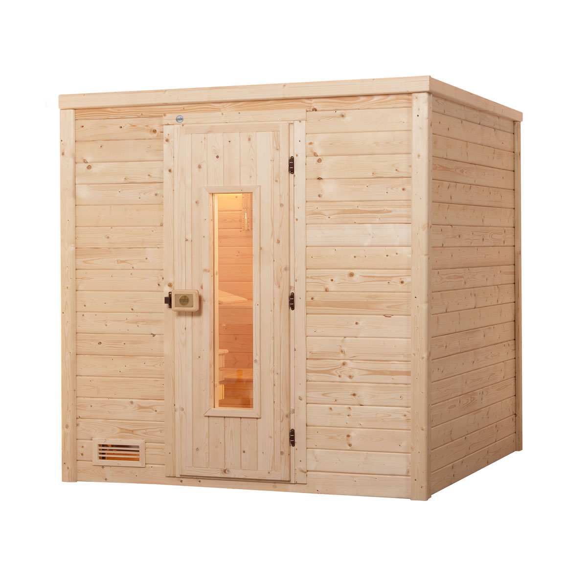 Weka  Premium Massivholz-Sauna Bergen Größe 1.8 Sparset 7,5 kW OS