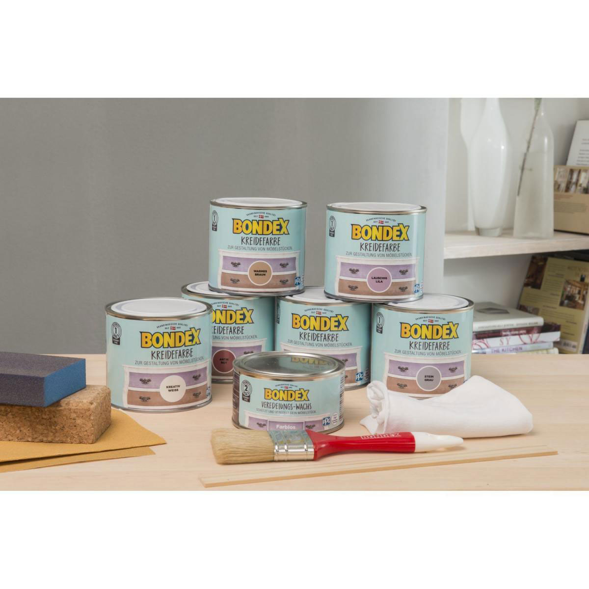 Bondex Kreidefarbe zart blau 500 ml Bild 3