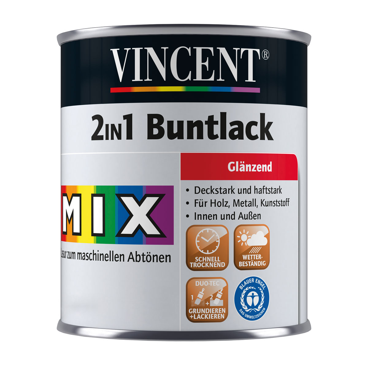 Vincent  Lack 2in1 Buntlack MIX IT! glänzend 0,375 l